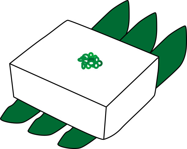 豆腐与葱插图材料图片下载