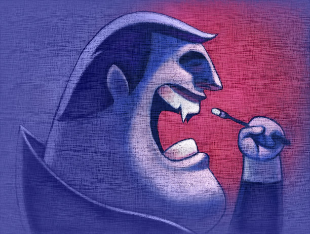 吸血鬼刷牙图片下载