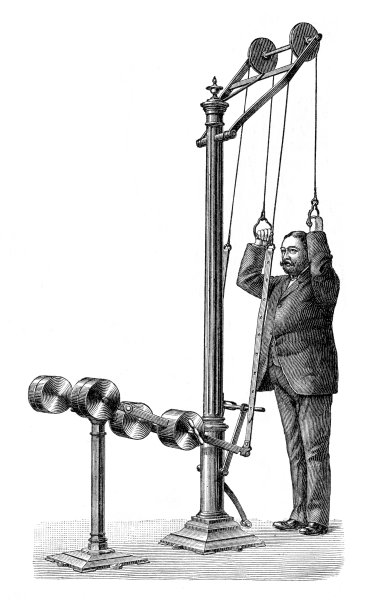 19世纪古董医用机械推举治疗机图片下载