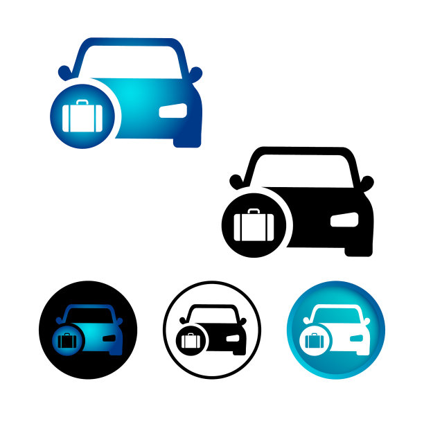 抽象商务车图标集图片下载
