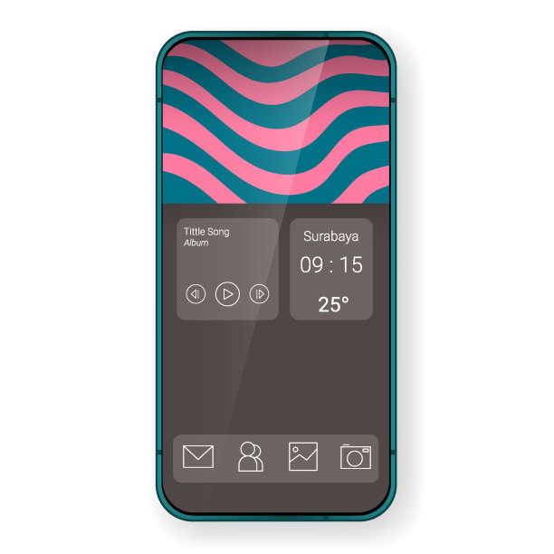 主界面布局手机app UI彩虹图片下载