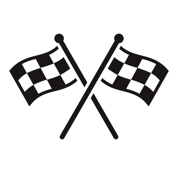 赛车运动字形图标图片下载