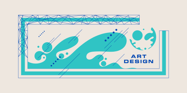 时髦的抽象背景。几何图形的构成图片下载