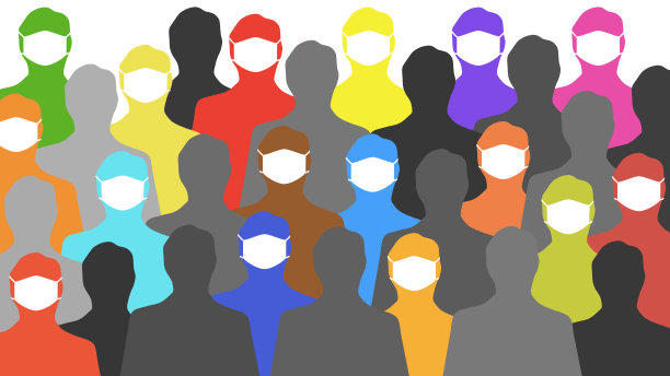 多色脸保护男人图片下载