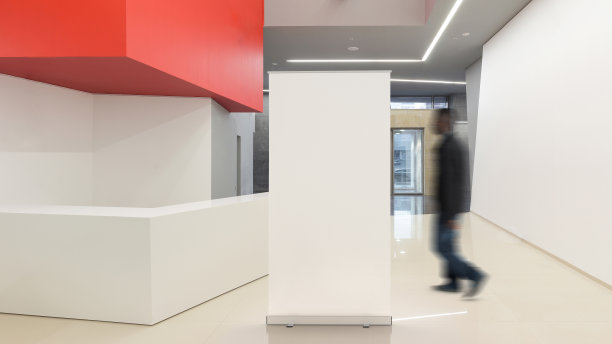 空白广告卷架图片下载