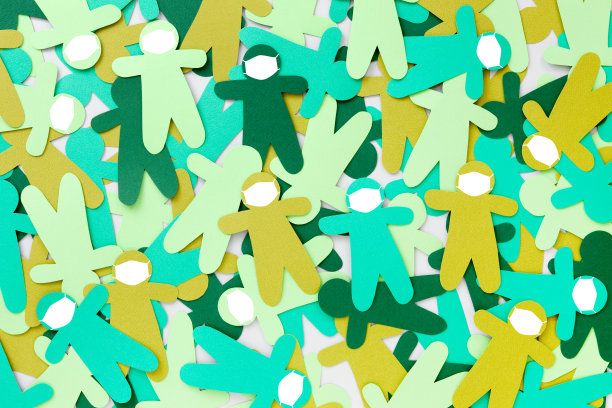 面具保护绿色男孩图片下载