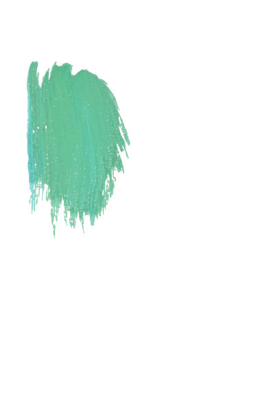 一个单一的绿色蓝色油漆刷笔触图片下载