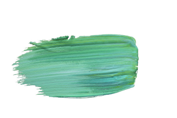 一个单一的绿色蓝色油漆刷笔触图片下载