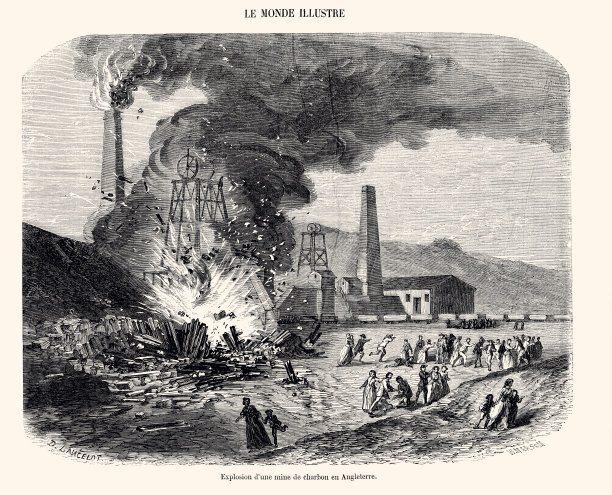 1857年英国煤矿爆炸（XXXL，包含大量细节）图片下载