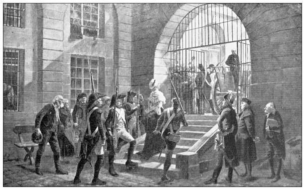 巴黎和法国的古董旅行照片:玛丽·安托瓦内特的审判和处决图片下载