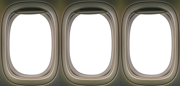切断飞机窗户的一部分图片下载