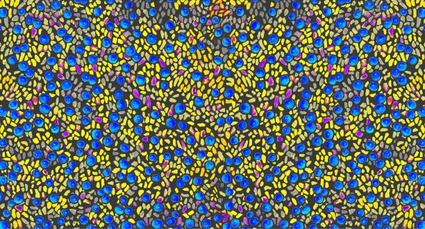 风格化的背景基于覆盖着浆果的林间空地的装饰图片下载