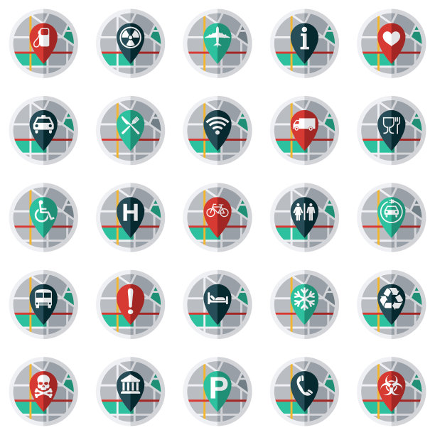 地图定位引脚图标设置图片下载