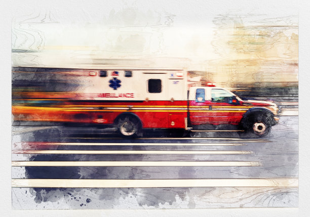 救护车-混合数字技术图片下载