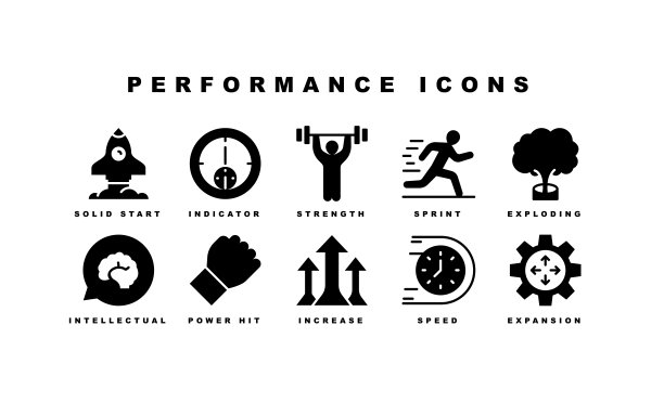 表现，专注，精神表现，速度，力量图标图片下载