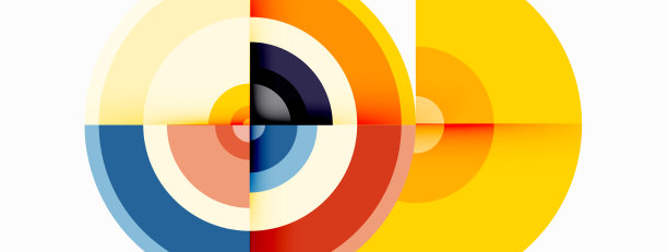 带阴影的圆圈时髦的最小几何图片下载