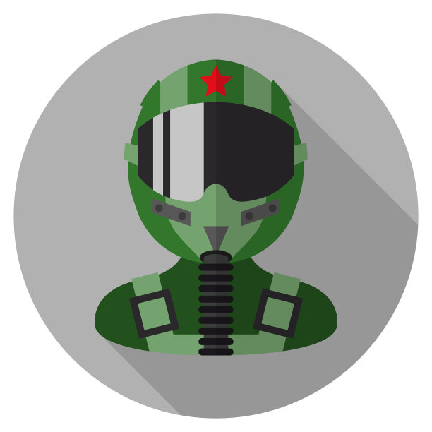 矢量战斗机飞行员图标图片下载