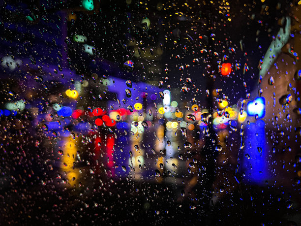 下雨的夜晚图片下载