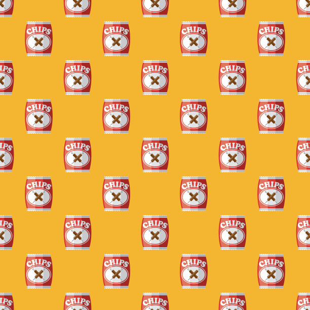 烤串薯片风味图案图片下载