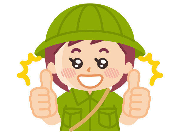 喜欢冒险的女孩。童子军。冒险。图片下载