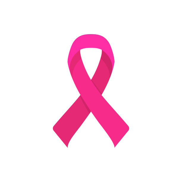 癌症丝带矢量插图在平面风格的设计图片下载