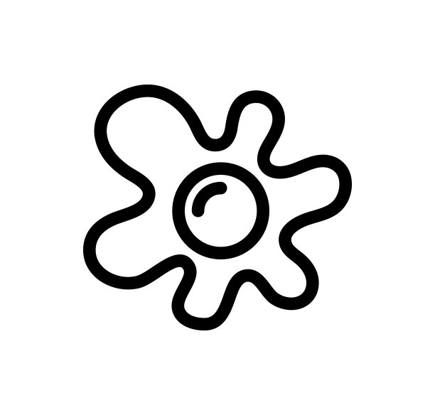 蛋黄飞溅线性图标，矢量。图片下载