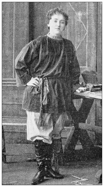 古董图片：玛丽亚·多琳娜·戈连科，女演员在“沙皇”戏剧中图片下载