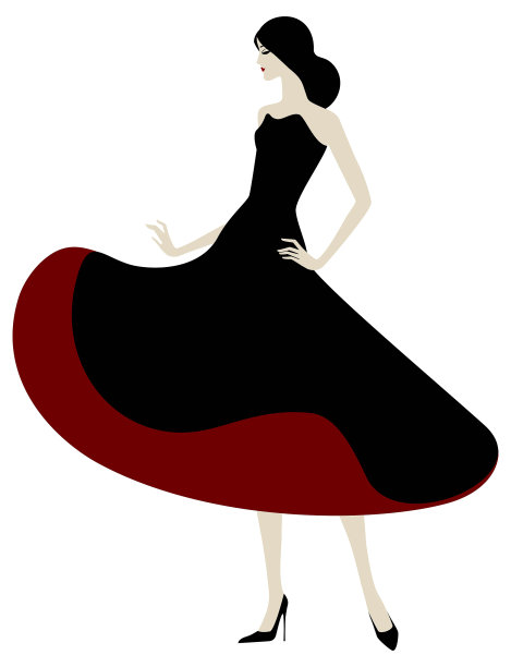 时装模特的轮廓图片下载