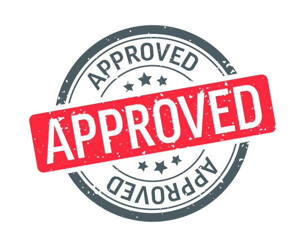 批准-印章，印鉴，印章模板。向量股票插图图片下载