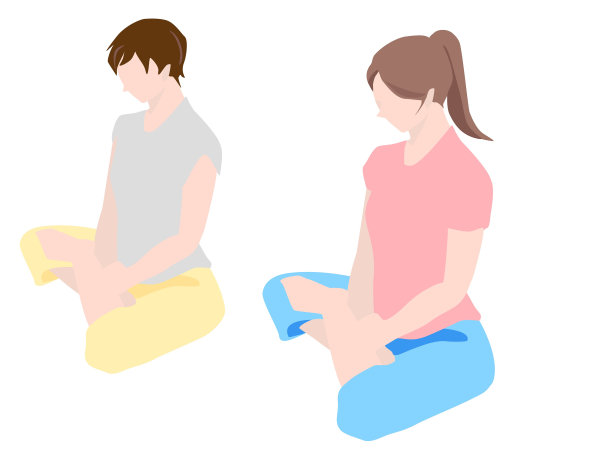 两个人坐禅图片下载