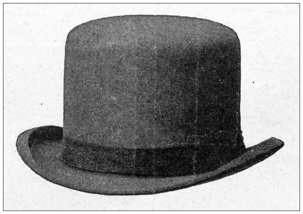 古董插图:时尚帽子图片下载