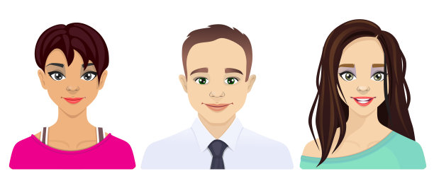 卡通人物头像图标Se图片下载