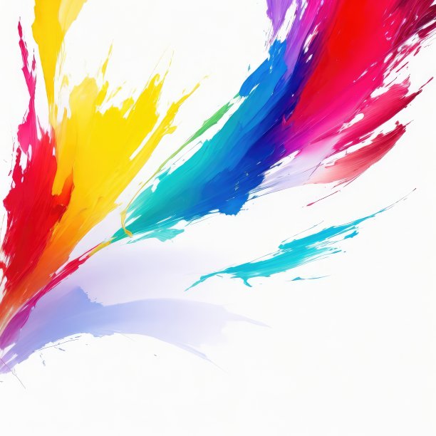 混合色油墨，油漆，在白色的背景图片下载