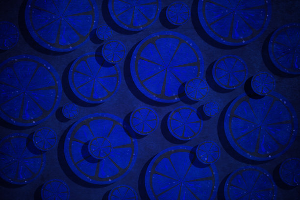 收集蓝色柠檬图片下载