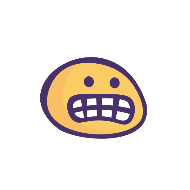 表情可爱的卡通风格暗轮廓线图片下载