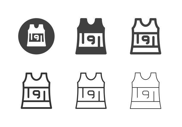 无袖跑步衬衫图标-多系列图片下载