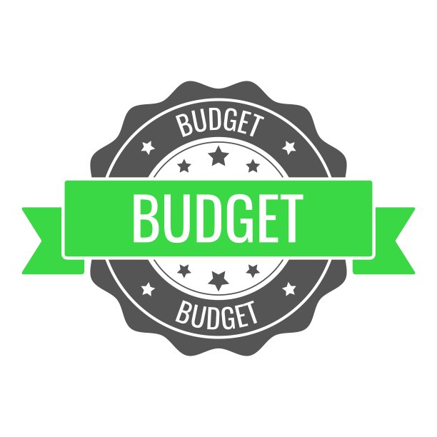 预算章、公章。矢量徽章，图标模板。插图孤立在白色背景上。图片下载