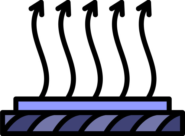 透气棉图标颜色轮廓图片下载