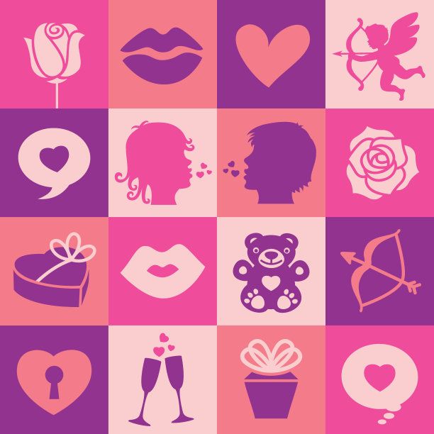 情人节广场图标集- v5图片下载