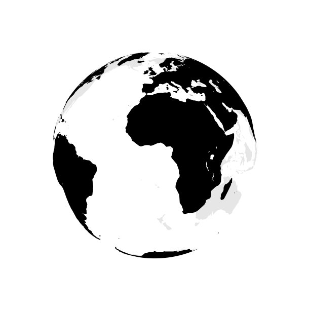 地球仪，本初子午线的正面视图。图片下载