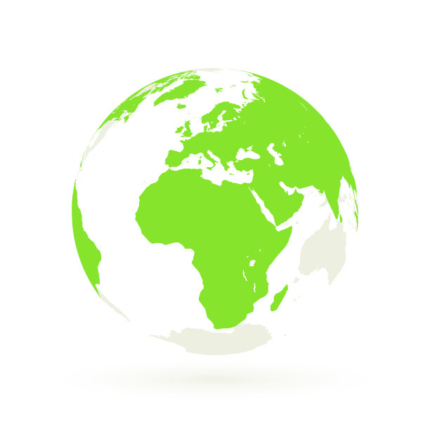 地球聚焦欧洲，非洲和中东。图片下载