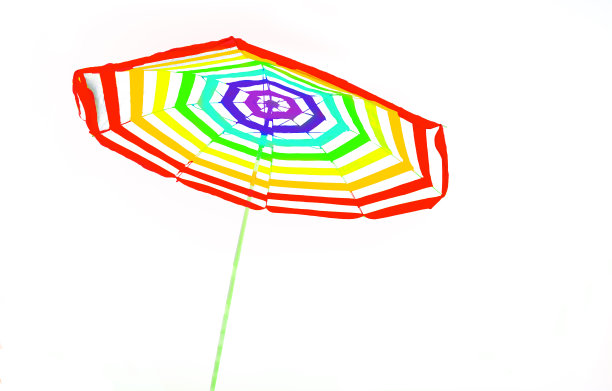 遮阳伞为海，遮阳隔离为背景图片下载