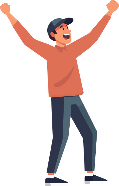 一个人快乐地胜利图片下载