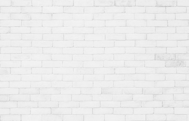 现代白色砖墙背景照片的细节。白色砖墙纹理背景为石瓦块，涂以灰色浅色壁纸现代内外和背景设计。图片下载