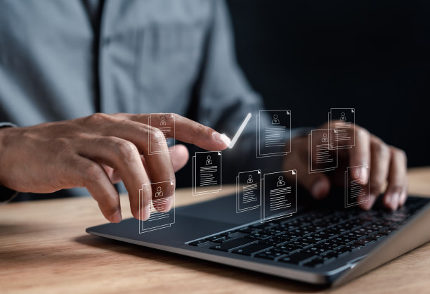 利用在线技术进行人力资源招聘。失业找工作找简历登记求职面试。新职业的人力资源和人力资源管理。图片下载