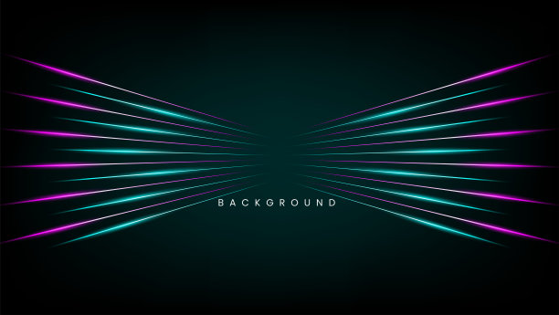 高速灯光隧道小径。紫外光在黑色背景上的速度效果，技术概念图片下载