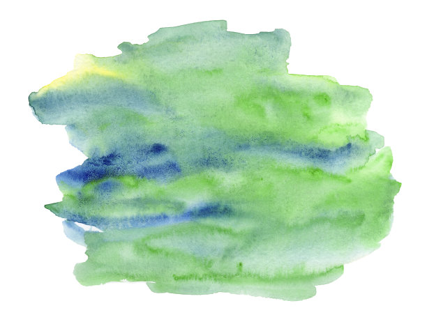 绿色水彩背景。图片下载