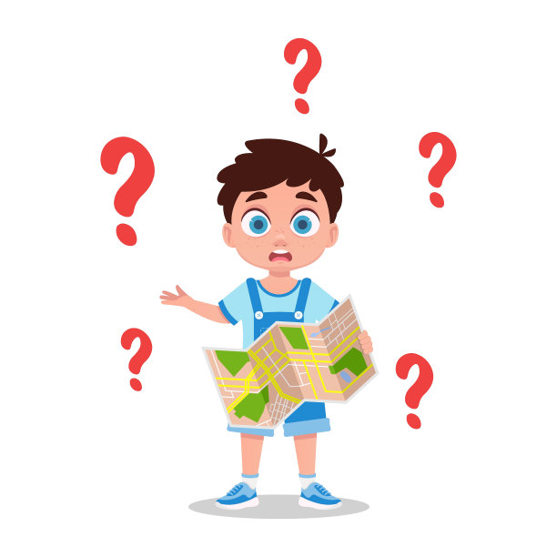 可爱的男孩在寻找答案，误解，问号图片下载