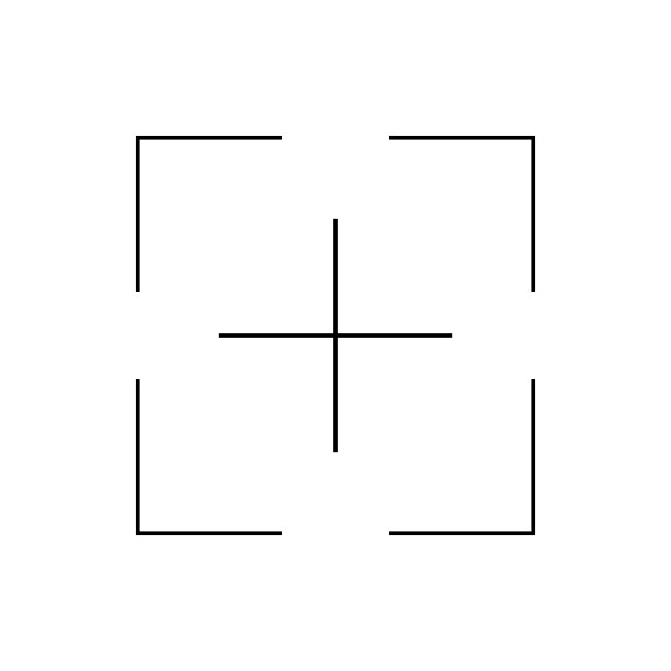 简单的扫描框架图标。阅读数据。向量。图片下载