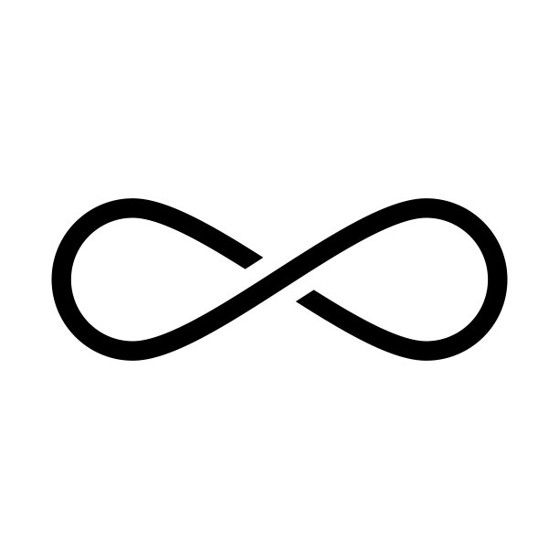 平面设计简单的无限图标。无限的。向量。图片下载